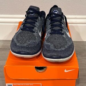 Nike Free RN Flyknit 2018 Men's Shoes - Dark Blue and Gray